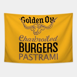 Golden Ox Burgers Tapestry