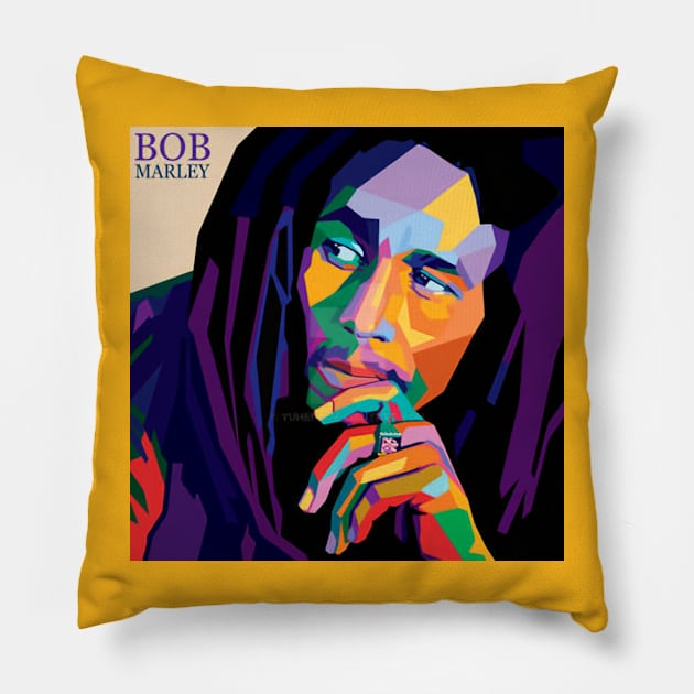 Bob_Marley Pillow by TypeTears