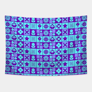 Abstract Flower Pattern Tapestry