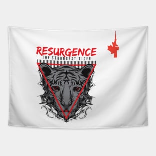 Resurgence The Strongest Tiger Design By KlubNocny Tapestry