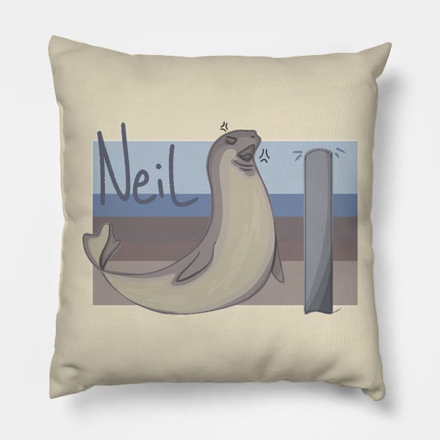 Neil the Seal vs. A Pole Pillow by Pastel.Punkk