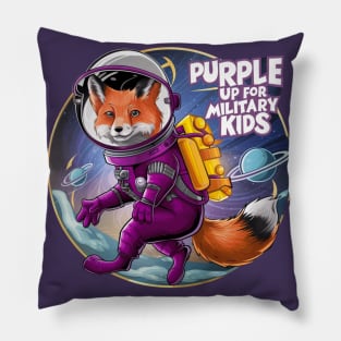 purple up for military kids FOX LOVERS FUNNY Pillow