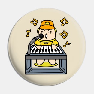 Kid singing with electric piano Pin