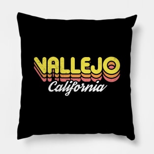 Retro Vallejo California Pillow