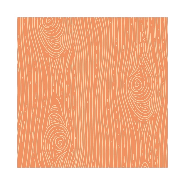 Orange Wood grain Pattern by jodotodesign