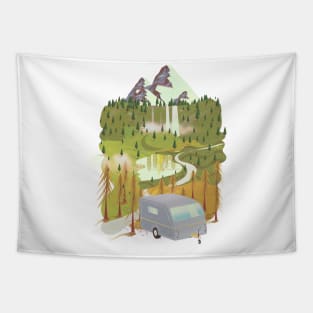 Caravan Landscape Tapestry