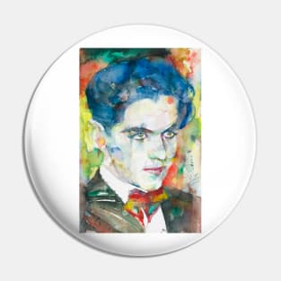 FEDERICO GARCIA LORCA - watercolor portrait .3 Pin