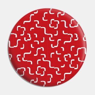 Curves on Red Background Tiles Pin