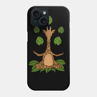 Giraffe Yoga, Meditation Zen Phone Case