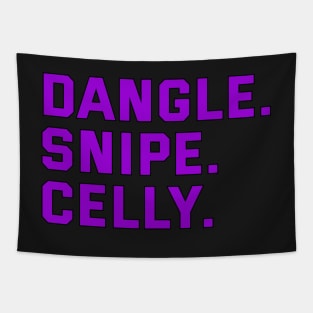 DANGLE. SNIPE. CELLY. Tapestry