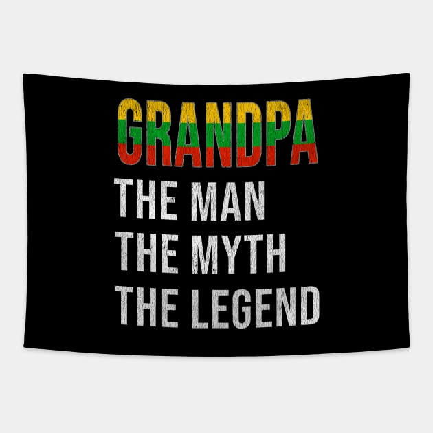 Grand Father Lithuanian Grandpa The Man The Myth The Legend - Gift for Lithuanian Dad With Roots From  Lithuania Tapestry by Country Flags