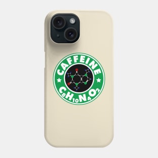 Caffeine Molecule Coffee C8H10N4O2 Phone Case