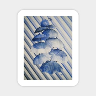 Umbrella Rainy Day Blues Magnet