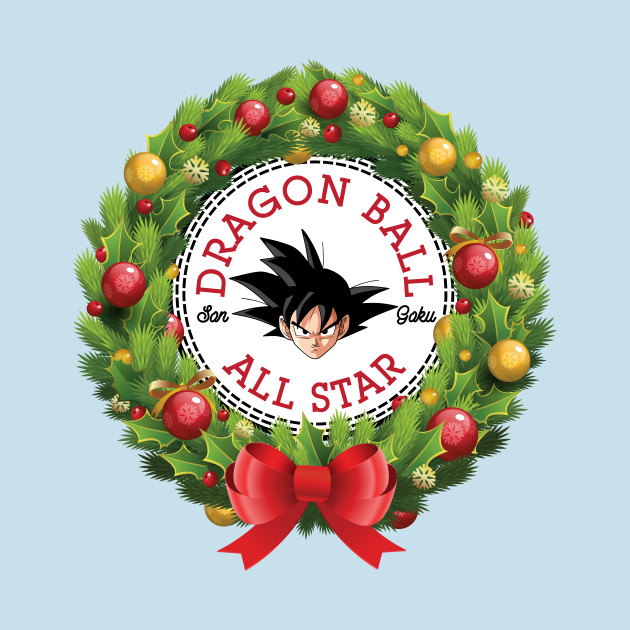 Disover Christmas All Star Goku Dragon Ball Wreath - Dragon Ball - T-Shirt