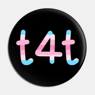 t4t (Transfeminine Colors) Pin