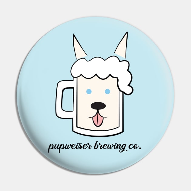 Pupweiser Brewing Co. Siberian Husky Pin by bettyjane88