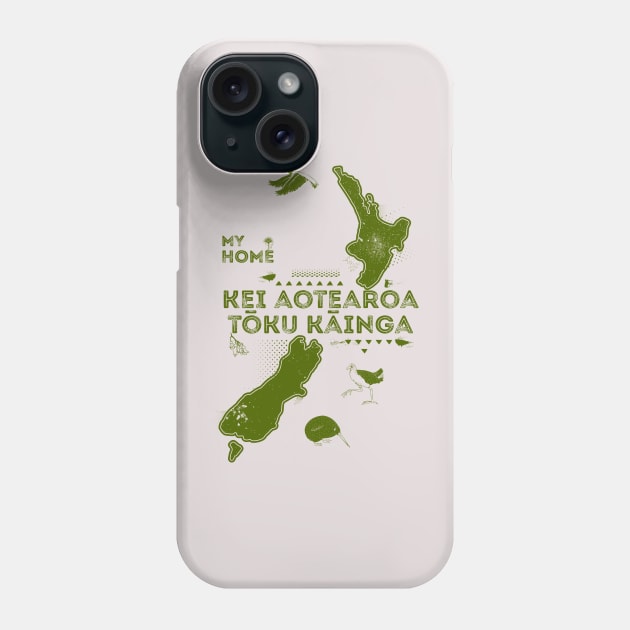 New Zealand Is my home Te Reo Maori Phone Case by mailboxdisco