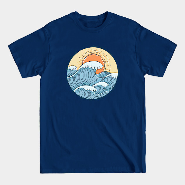 Hot Orange Sun - Waves - T-Shirt