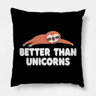 Sloth Unicorn Quote Pillow