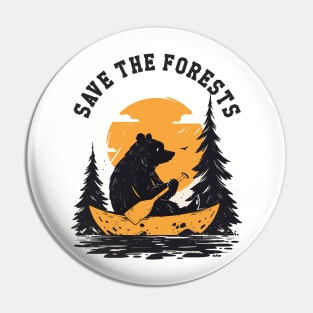 Save the Forests Pin