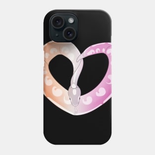 Ball Python Heart (Lesbian Pride Design) Phone Case