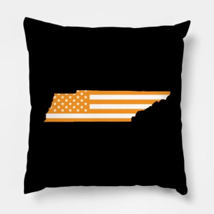 Tennessee American Flag Pillow