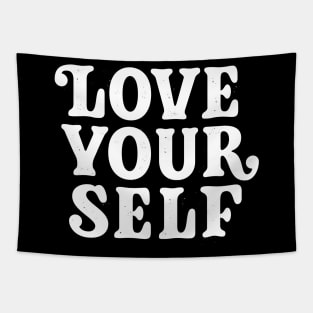 Love Your Self (white) Tapestry