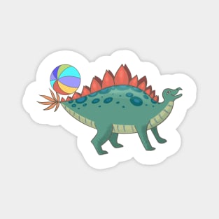 Play That Beach Ball, Dino-Stegosaur! Magnet