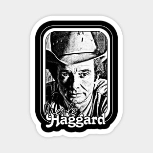 Merle Haggard // Retro Style Country Music Fan Gift Magnet