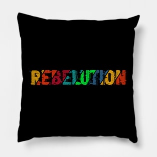 vintage color Rebelution Pillow