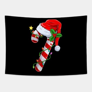 Candy Cane Crew Santa Christmas Tapestry