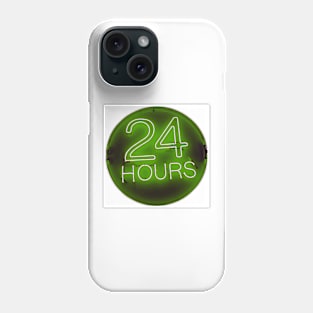 24 hrs green Phone Case