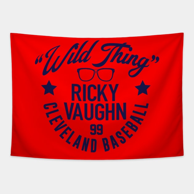 Wild Thing Ricky Vaughn Tapestry by HeyBeardMon