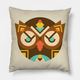 Tribal Ethnic Owl Pillow