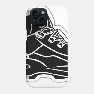 Stylish Hiking Boot Illustration No. 823 Phone Case