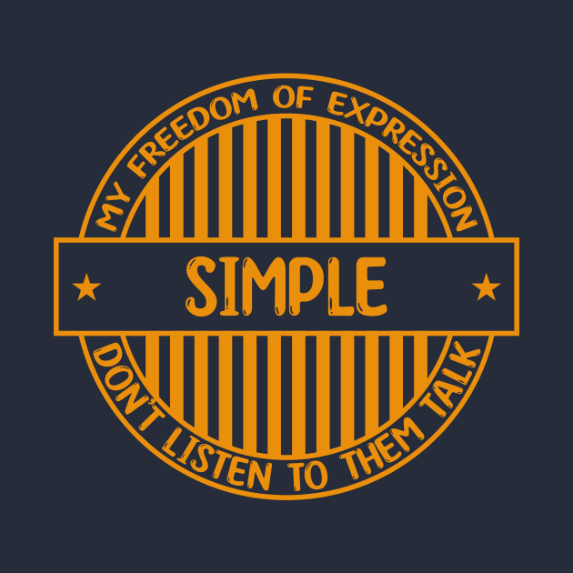 Simple - Freedom of expression badge by Zakiyah R.Besar