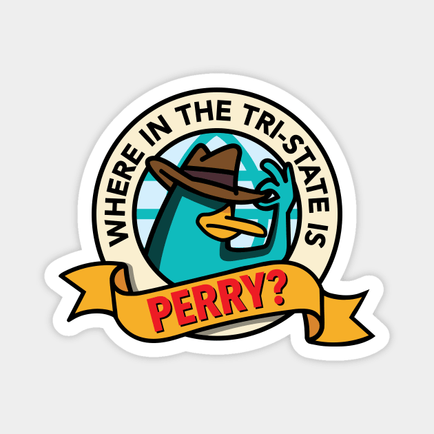 Where in the Tri-State is Perry? (Light) Magnet by jepegdesign