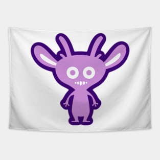 Cute Purple Cartoon Alien Monster Tapestry