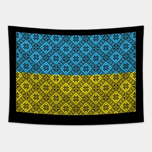 Ukrainian embroidery flag,ukraine flag,yellow blue flag Tapestry