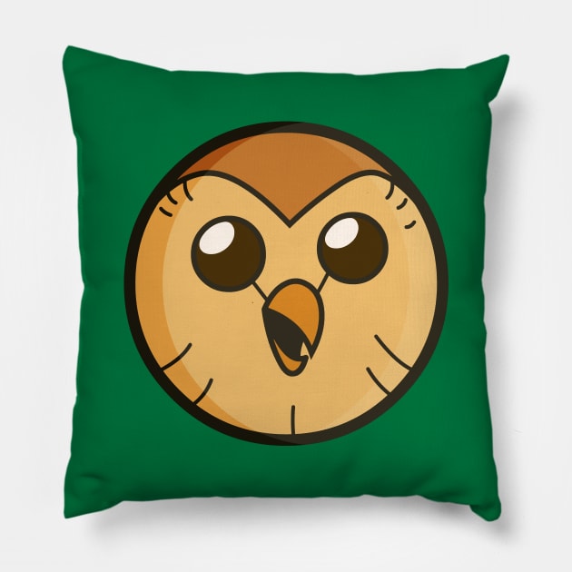 Hooty - happy Pillow by HtCRU