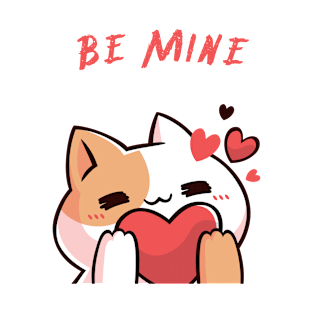 Be Mine Adorable Cat T-Shirt