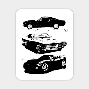 american  Classic Muscle car poster Magnet