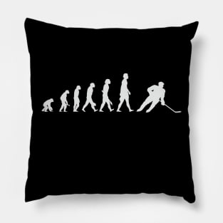 ice hockey evolution Pillow