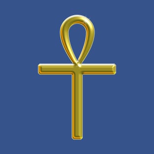 Golden Ankh - Key of Life T-Shirt