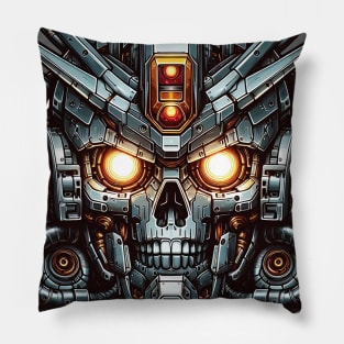 Biomech Skull S01 D18 Pillow