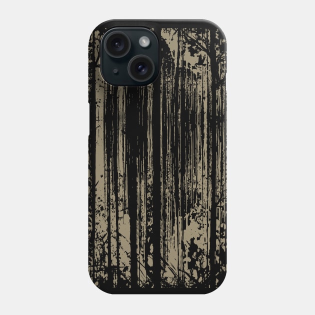Bigfoot Hiding In Forest Phone Case by Tesszero