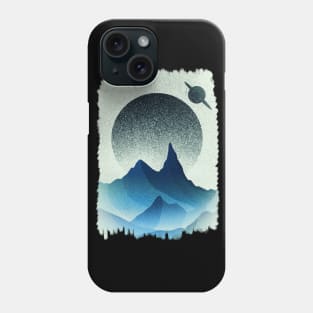 The blue space peak Phone Case