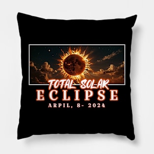Totality Eclipse 2024 Pillow