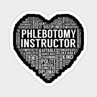 Phlebotomy Instructor Heart Magnet