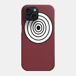 Black and white circles Phone Case